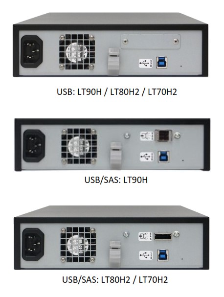 Unitex USB tape drives connects LTO tape drives with your workstation by USB cable